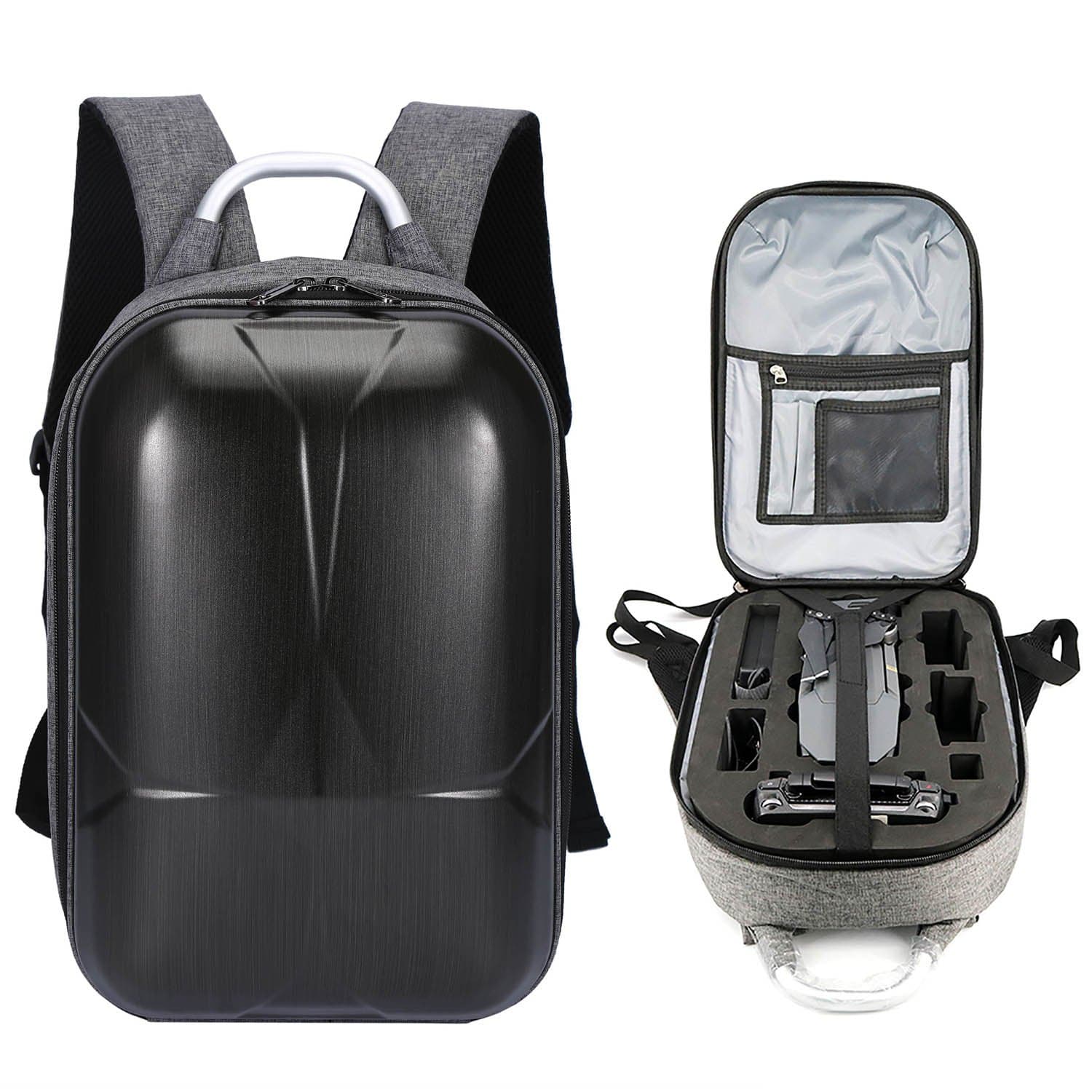 Drone Case Carbon Fibre Hard Shell Waterproof Backpack For DJI Mavic Pro Drone (Negro-01)