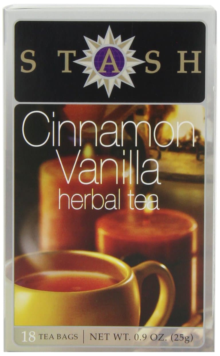 Stash Tea Cinnamon Vanilla Herbal 18 Count Box (Pack of 6)
