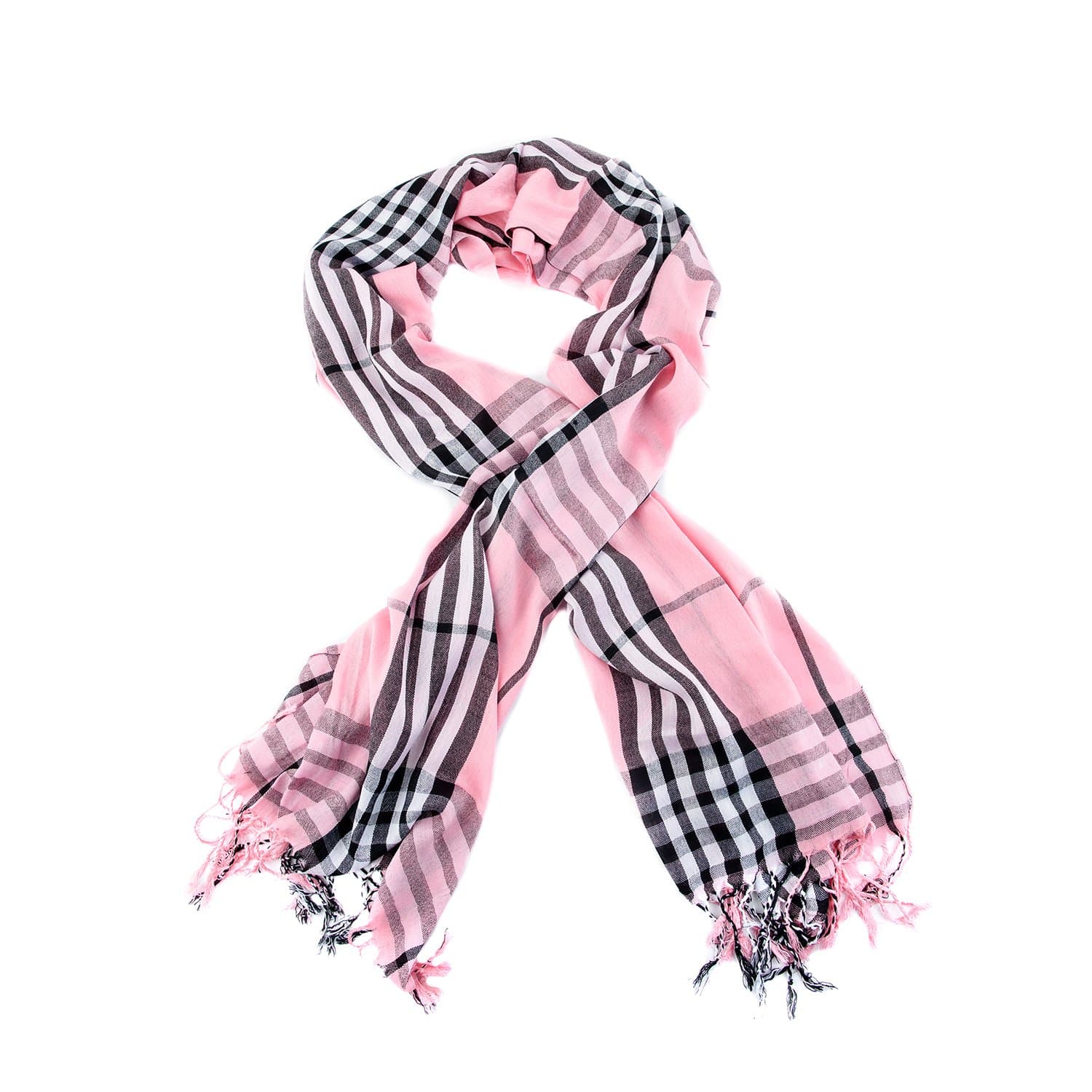 Classic Designer Inspired Plaid Large Throw Scarf Shawl