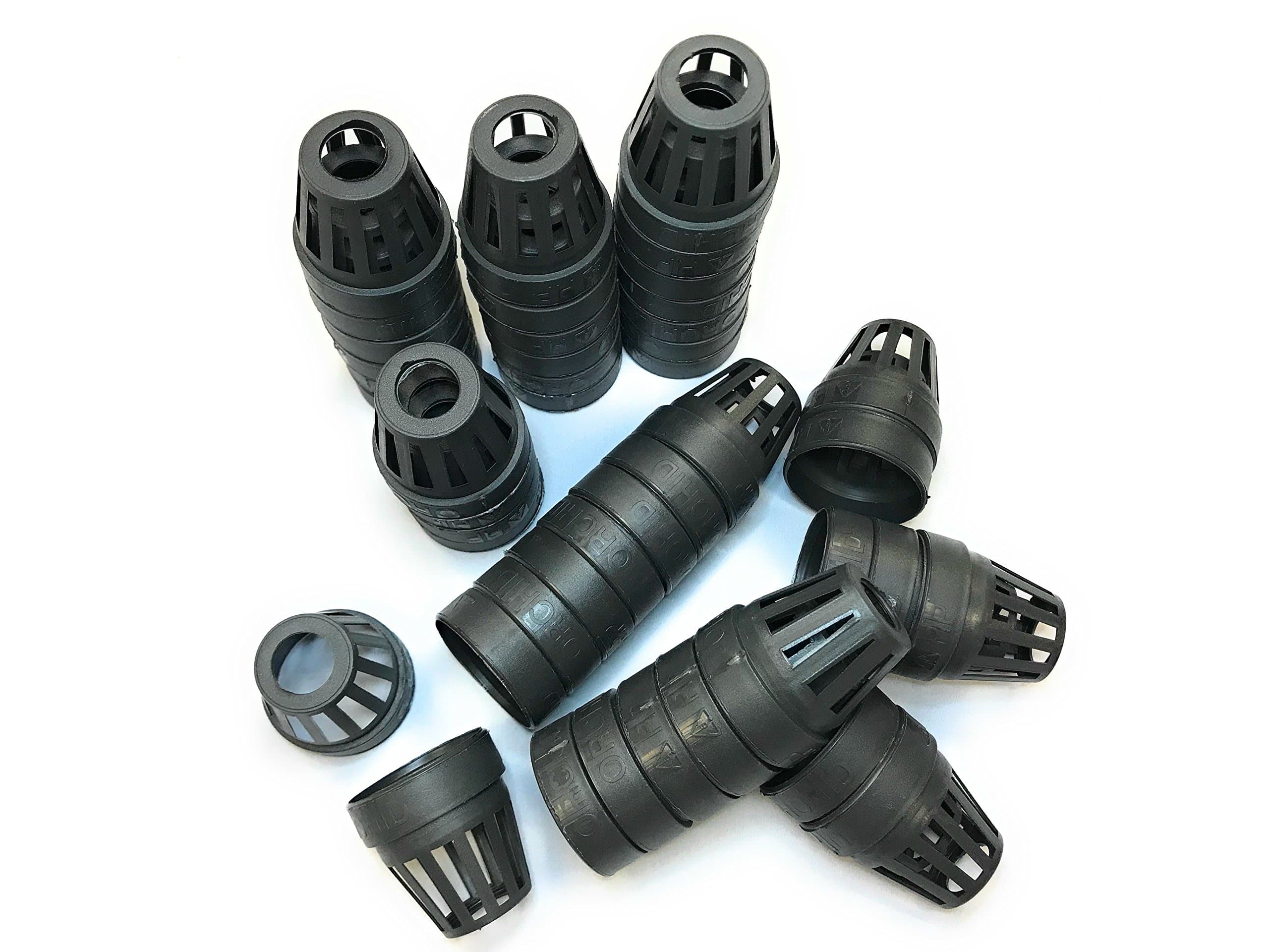 100 Pack - 1.5 inch Round Heavy Duty Net Cups Pots UV Resistant - Orchids - Aquaponics - Aquaculture - Hydroponics - Slotted Mesh pots