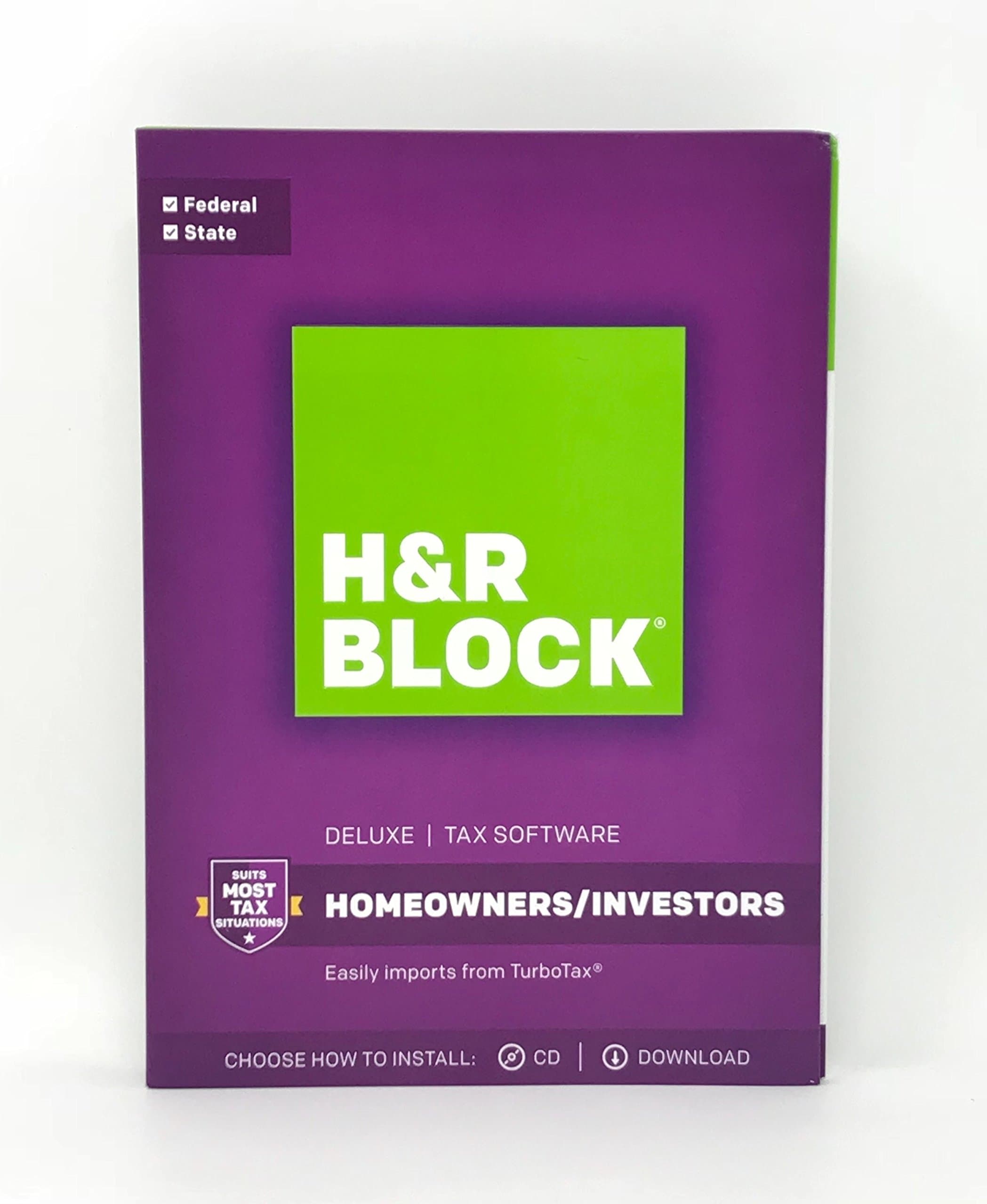 H&R BLOCK Tax Software Deluxe + State 2017