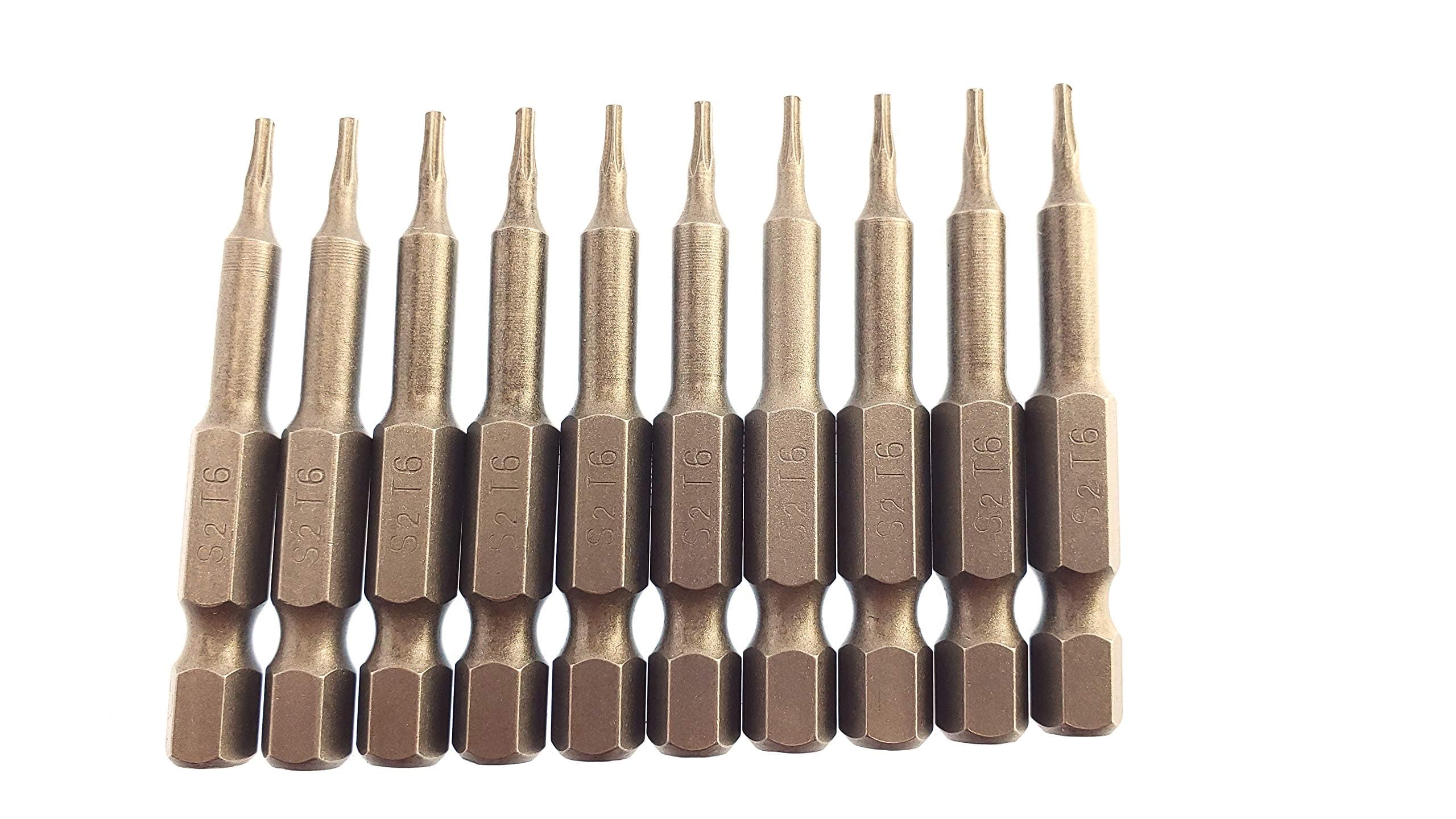 Silverhill Tools ABS10T6PB TORX T6 Screwdriver Drill Power Bit 10 Pack