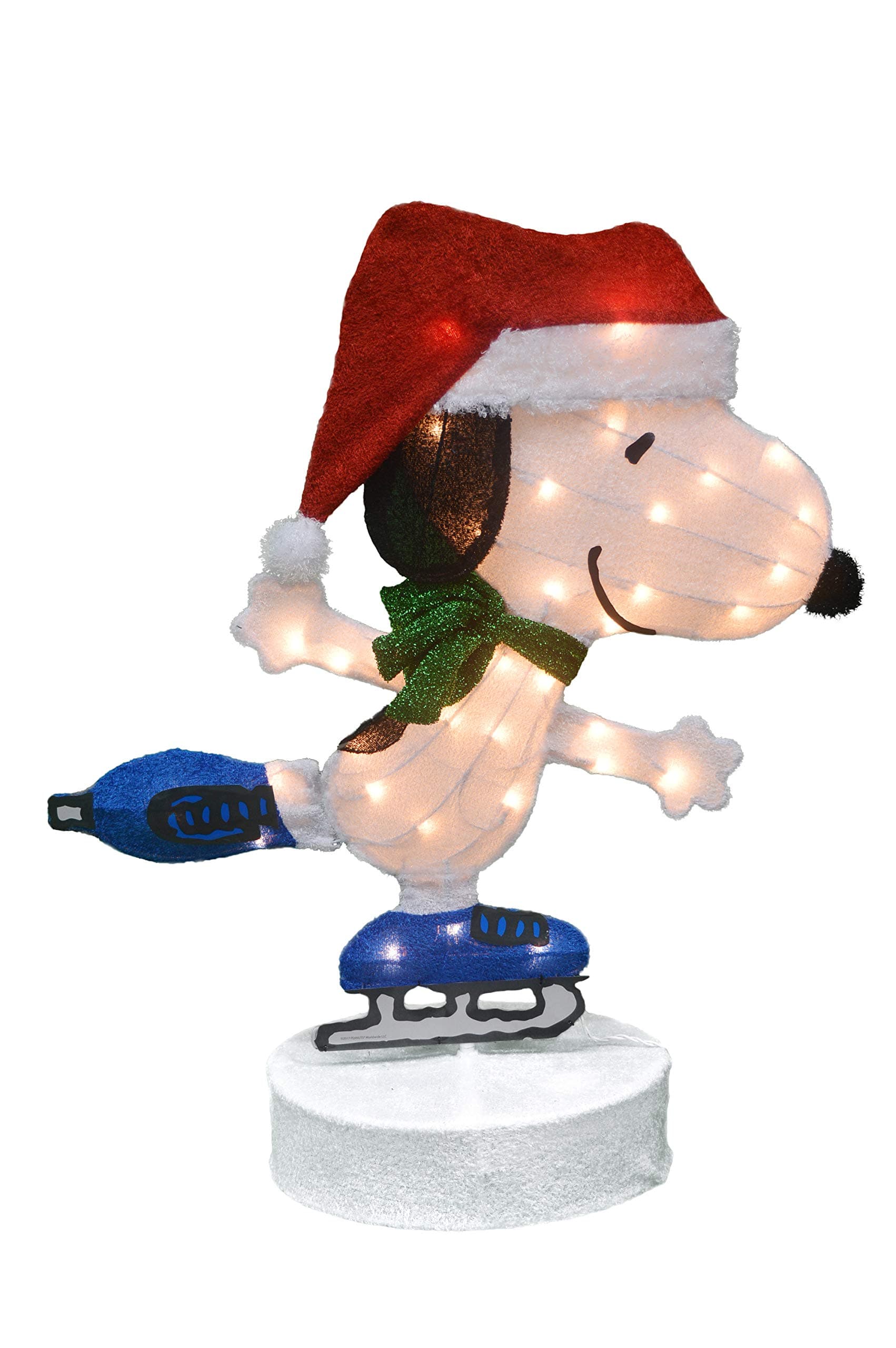 ProductWorks 36-Inch Peanuts Led Pre-Lit 2D Motorized Yard Art Christmas Décor, 50 Lights