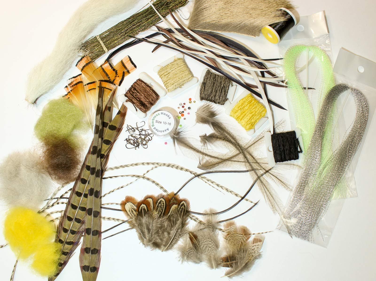 Trout Fly Tying Materials Kit - Fly Shop Quality and Value