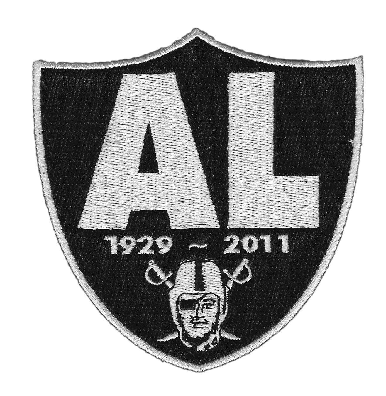 Iron On Patch Oakland Raiders AL Davis RIP 1929-2011 Jersey Raider Nation 4 inch
