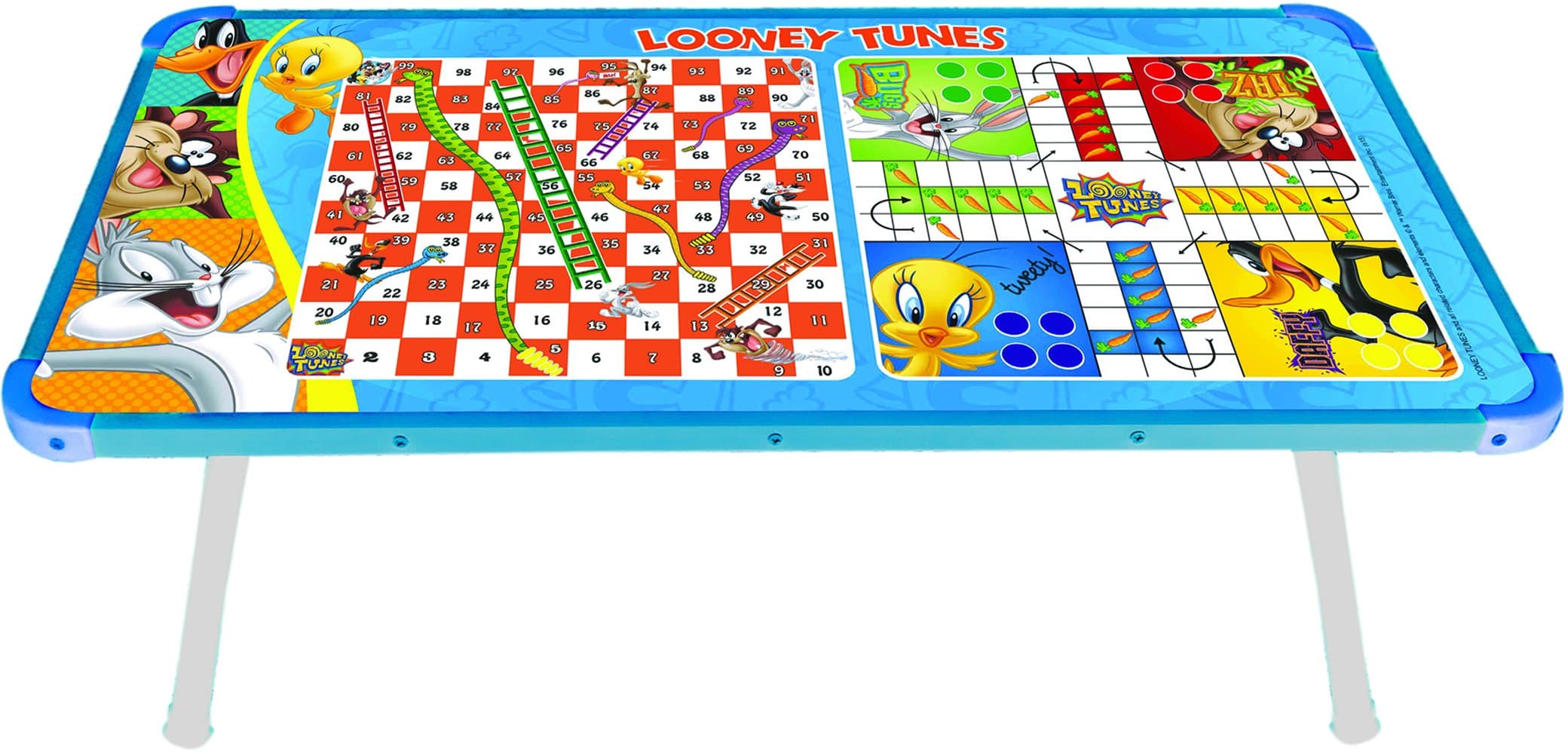 Looney Tunes Multipurpose Wooden Gaming Foldable Table