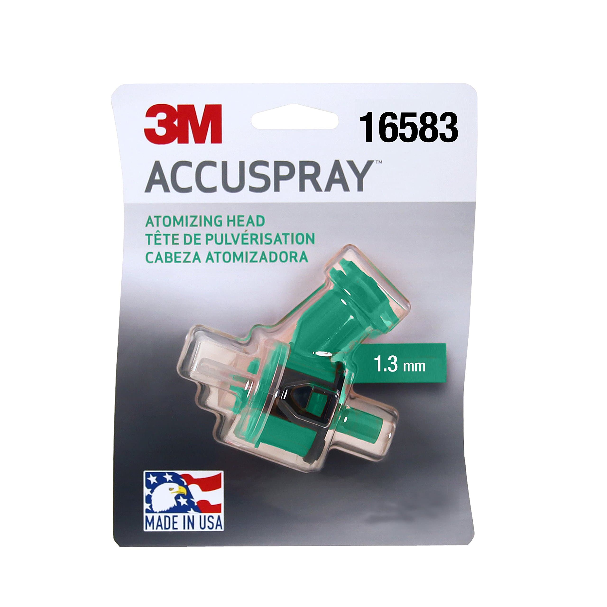 3MAccuspray Atomizing Head, 16583, Green, 1.3 mm