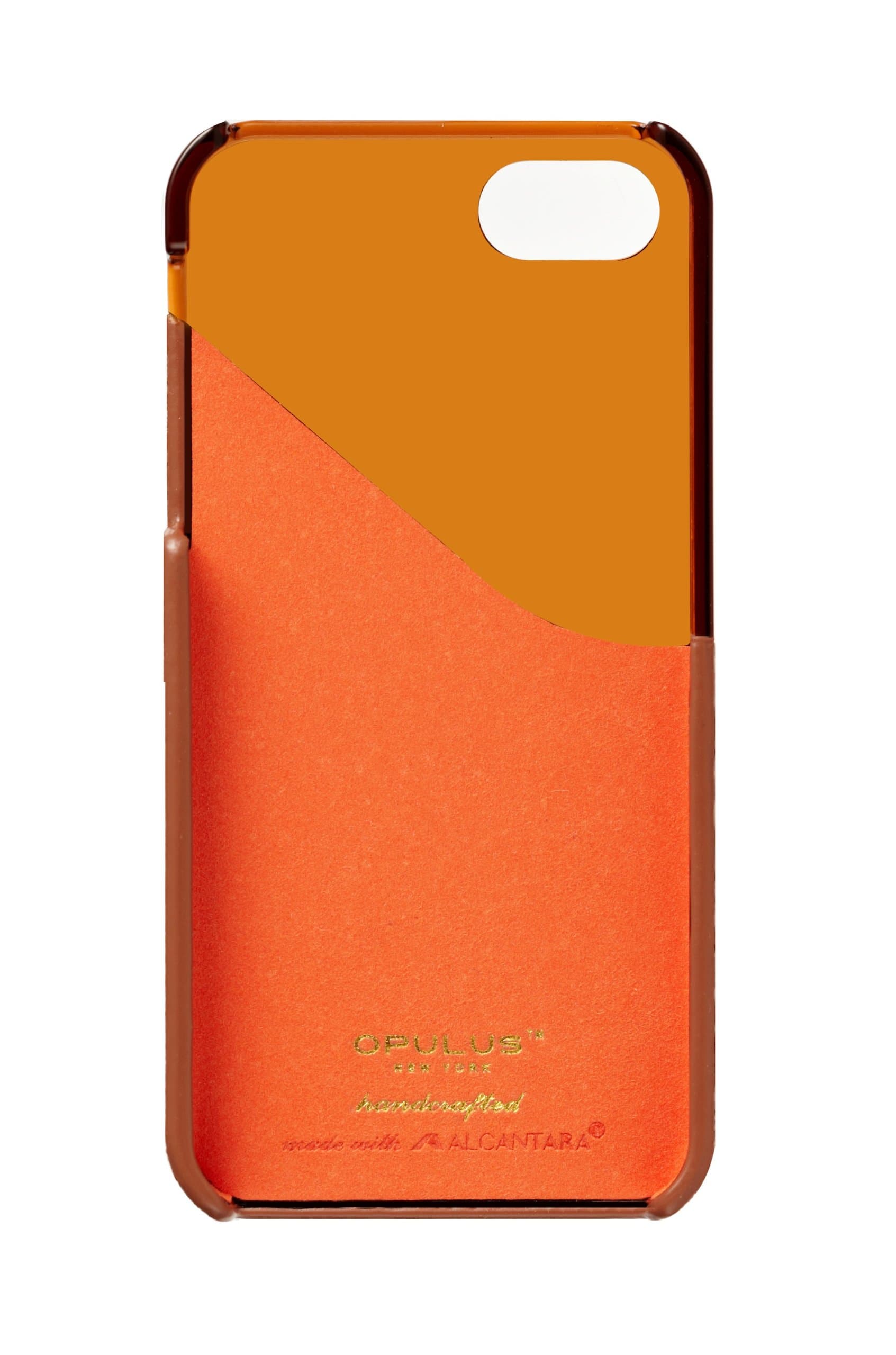 Opulus Alcantara Leather Case for iPhone 5/5S - Red/Exo Tan
