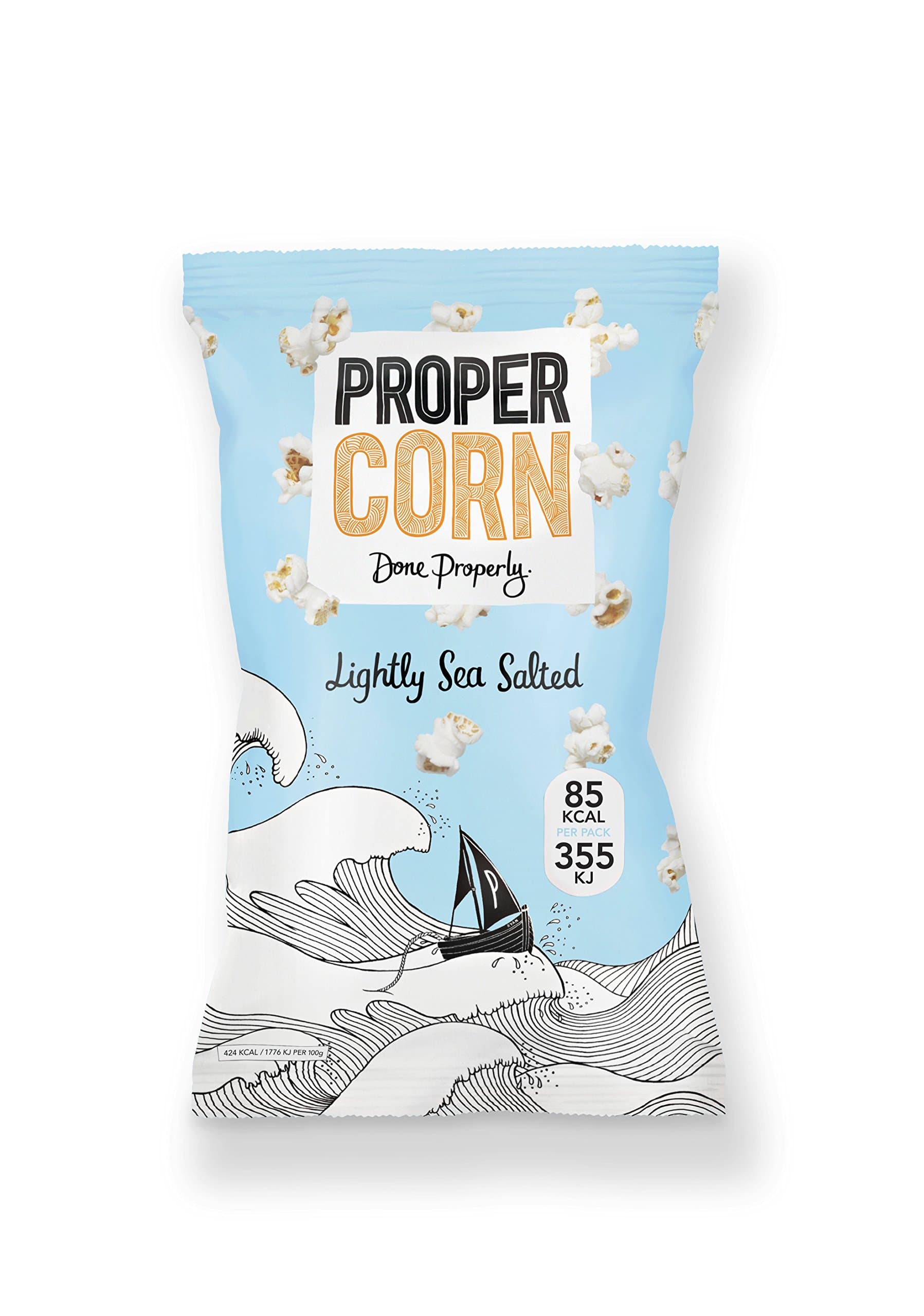 (3 PACK) - Propercorn Propercorn - Lightly Sea Salted | 24 X 20g | 3 PACK - SUPER SAVER - SAVE MONEY