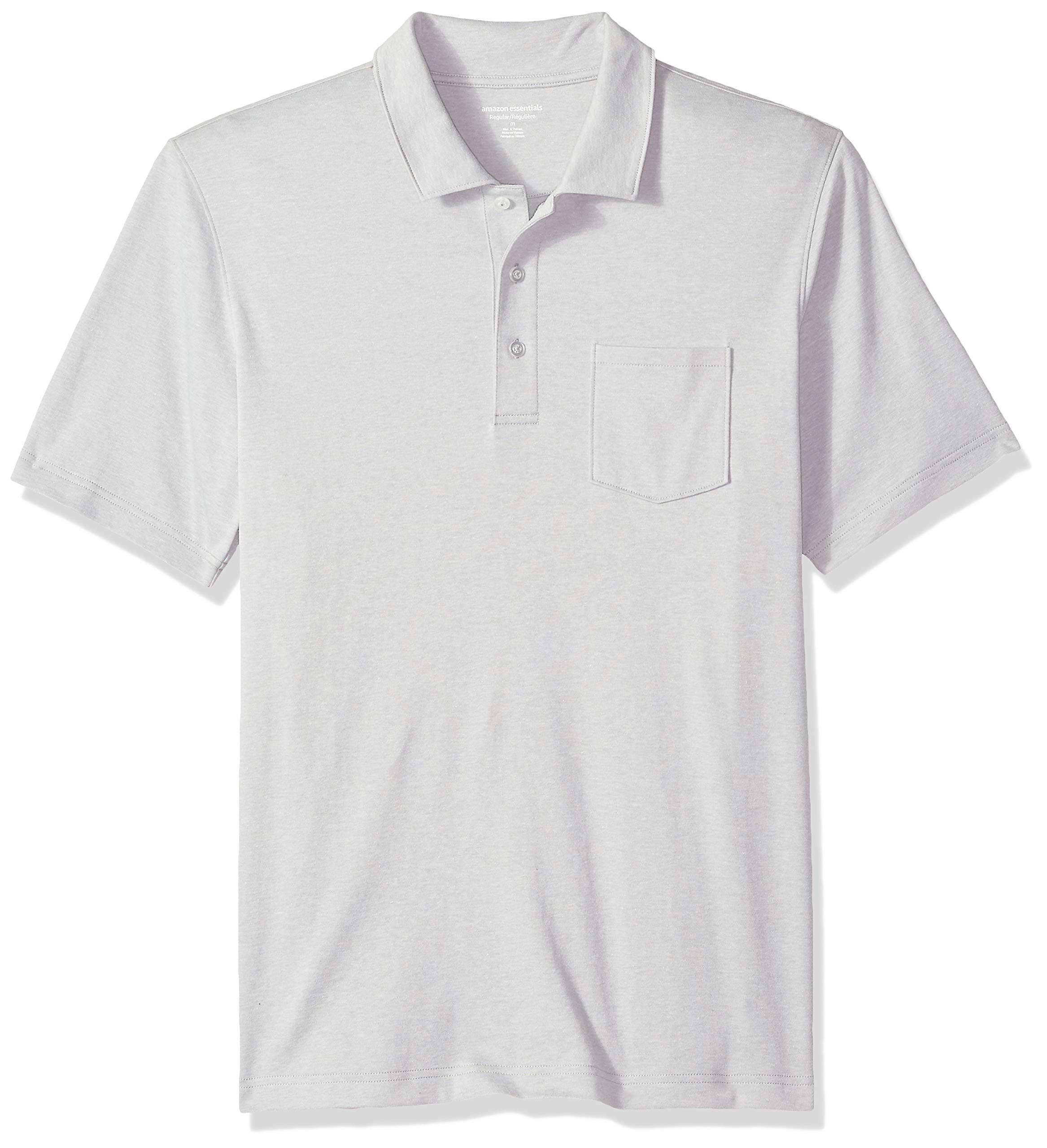 Amazon Essentials Men's Regular-Fit Pocket Jersey Polo