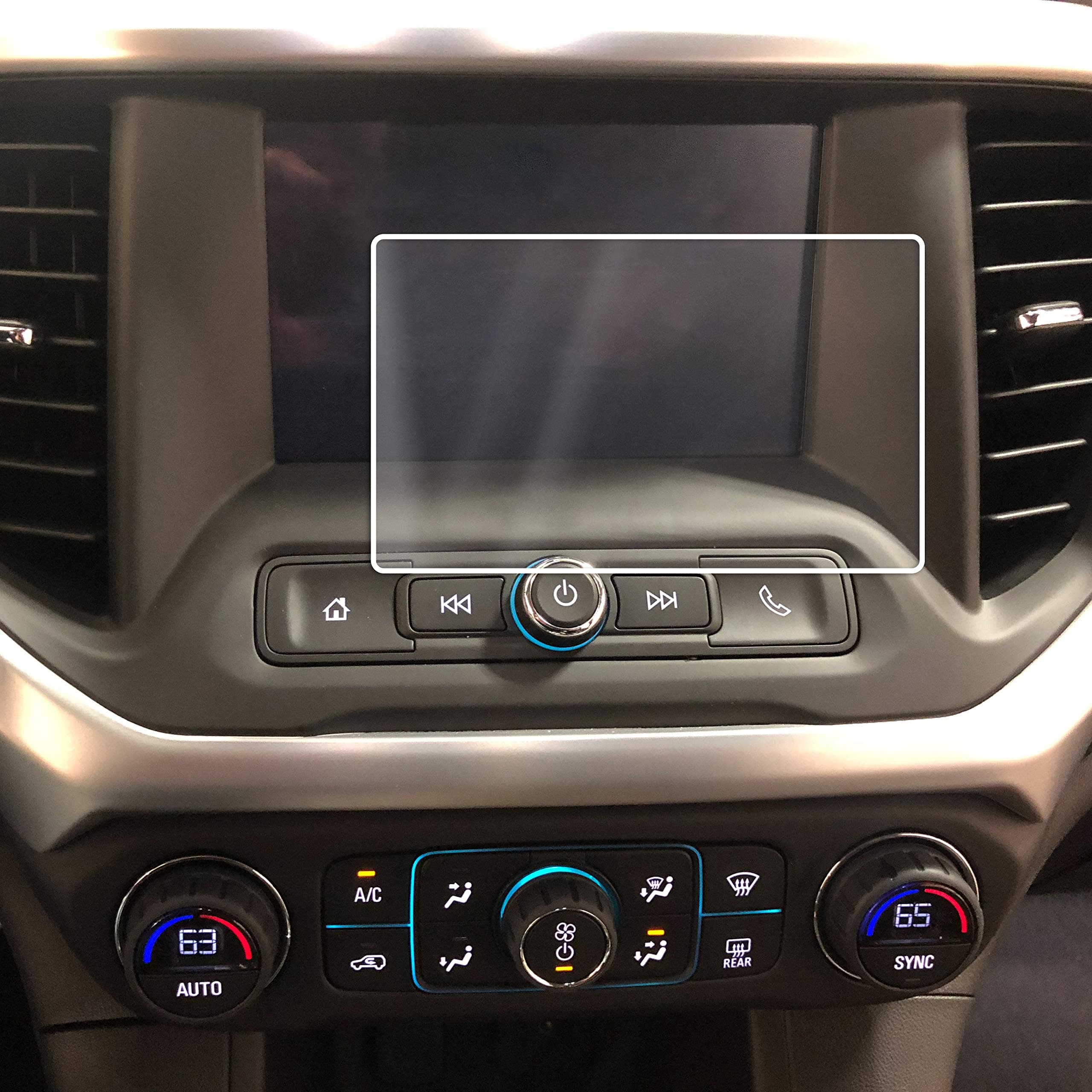 Red Hound Auto Screen Saver 1pc Compatible with GMC Acadia 2017-2019 IntelliLink Touchscreen Invisible High Clarity Touch Display Protector Minimizes Fingerprints fits 7 Inches Inch (Diagonal) Screen