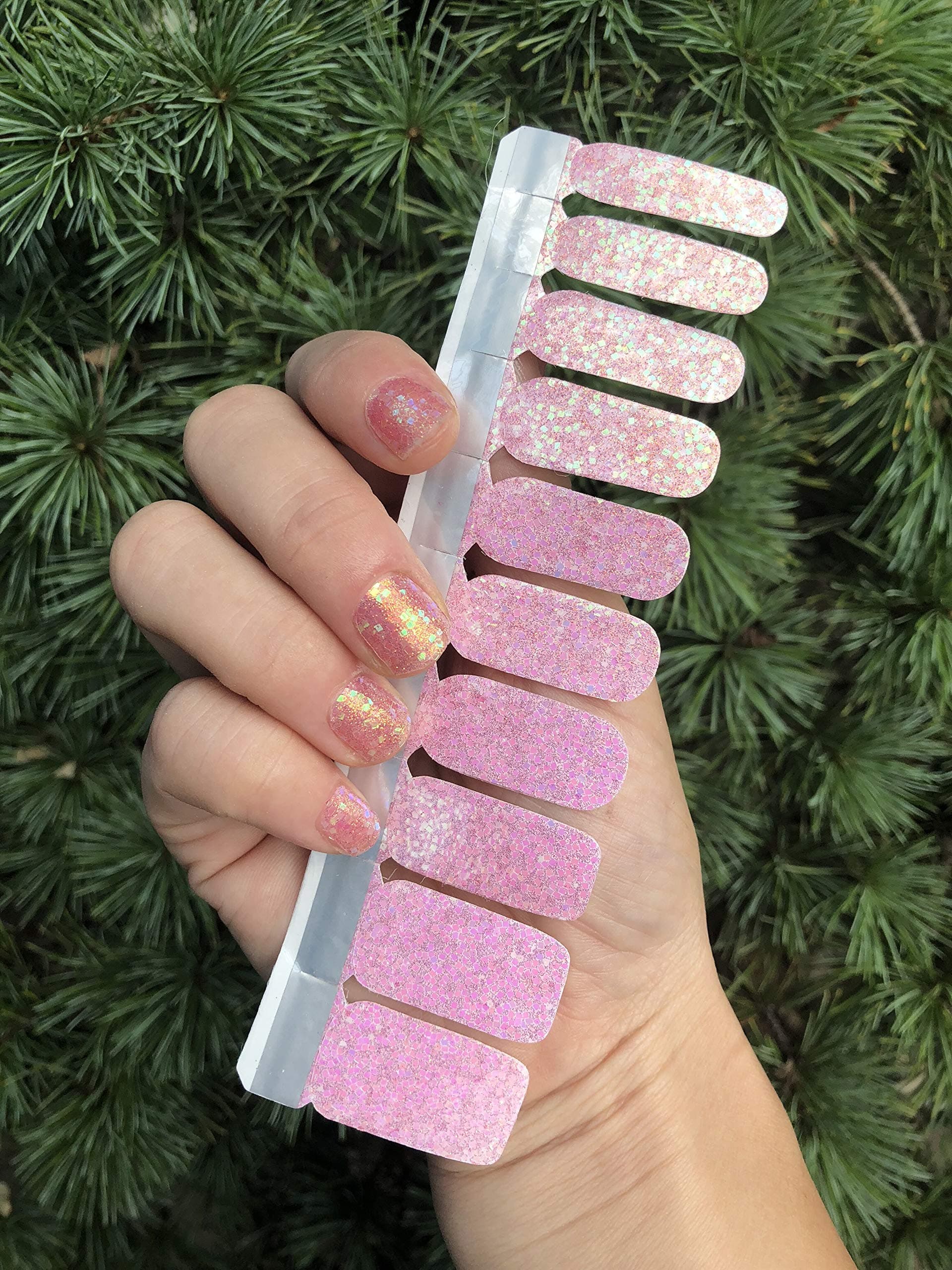 LIHI Color Lab EXTRE ADHESION 22PCS (2 trial samples)Nail Art Transfer Decals Sticker DIY Nail Polish Strips ,Nail Wraps, Nail Patch, 100% Real Nail polish sheets applique for Manicure, Wedding, Party, TaoYao