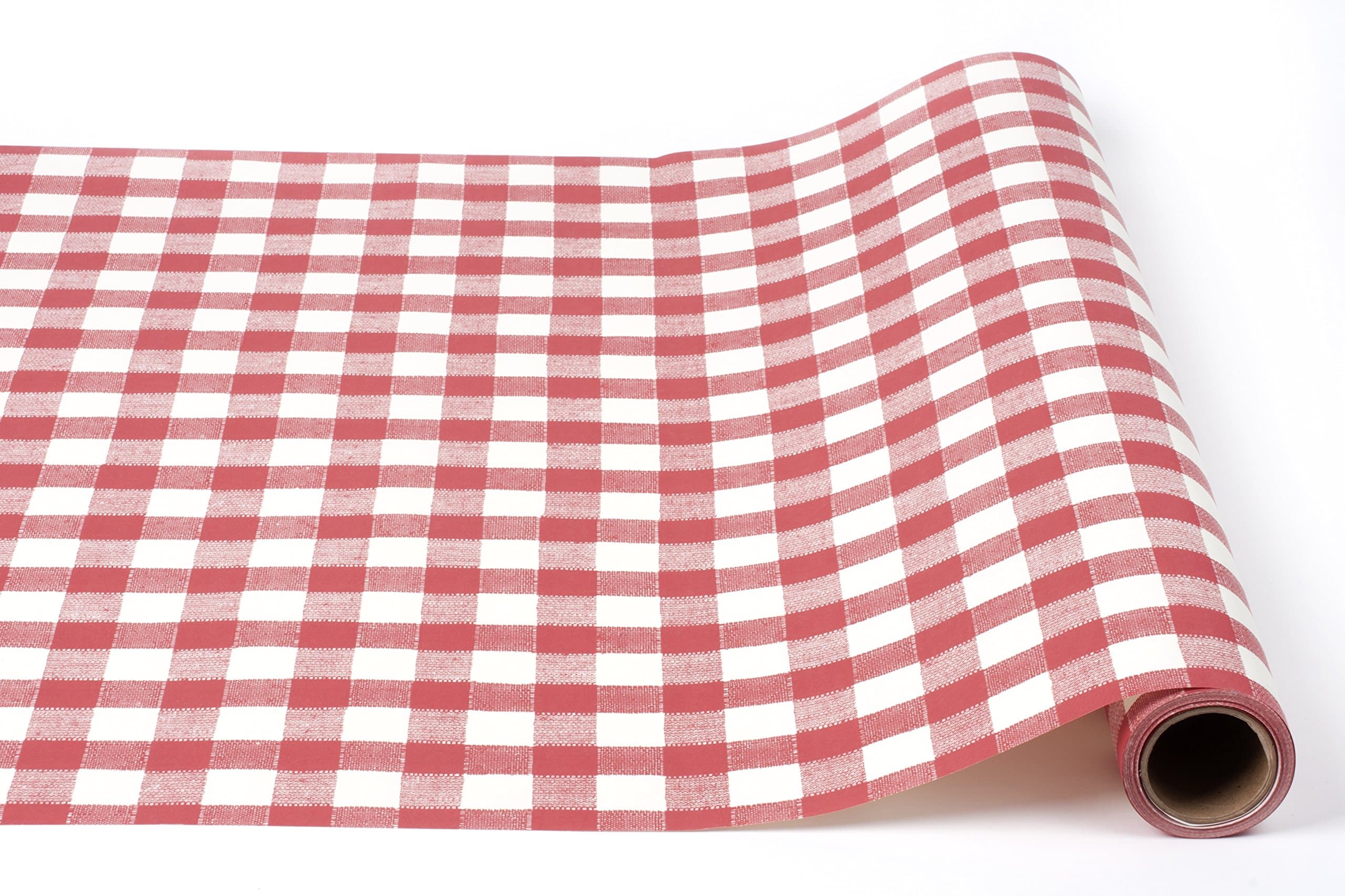 Italian Checked Paper Table Runner 25' American Made