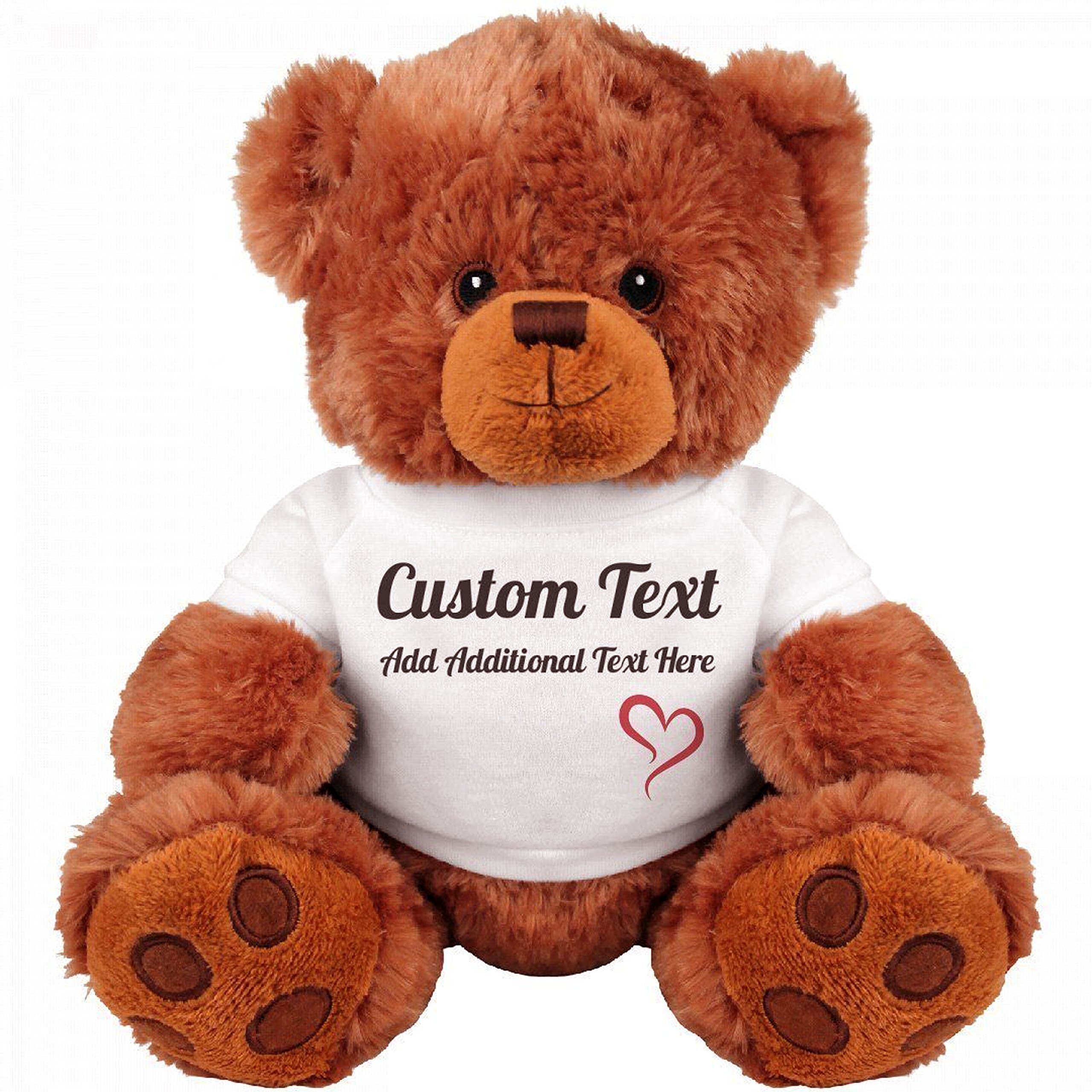 Custom Teddy Bear Gift: 8" Teddy Bear Stuffed Animal