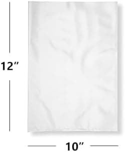 Polythene Food Grade Storage Bags | 10" x 12" / 250mm x 300mm | Pack of 100 | Suitable for Freezer's, Sandwich's, Fruit, Clear Plastic Bags