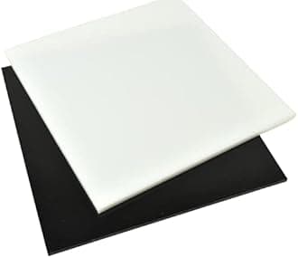 BuyPlastic Black Polypropylene Copolymer (PPC) Plastic Sheet 1 1/2" Thick, Size 6" x 48" Chemical, Impact Resistant Panel Dimensions 5.75 x 47.75 in