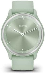 Garmin vivomove Sport, Hybrid Smartwatch, Health and Wellness Features, Touchscreen, Light Green