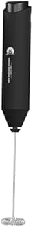 Electric Milk Frother with Stand Handheld Whisk Beater Foam Maker for Mocktails Coffee Latte Matcha Foamer Cappuccino Lemonade - (Batteries are Not Included) (Multi New) (Black)