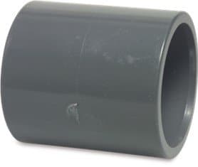 Swimming Pool Pipe Fittings - Transition Socket PVC-U 50 mm x 1 1/2" Glue Socket x Imperial Glue Socket