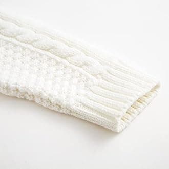 Curipeer Baby Boys' Girls' Cable Knit Sweater Long Sleeve Solid Pullover Toddler Crew Neck Fall