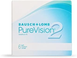 Bausch & Lomb Purevision2 Contact Lens - Spherical | Monthly Disposable | Silicone Hydrogel Material | (-3, Pack of 6)