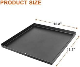7672 Flat Top Griddle for Weber Genesis II 300 & 400 Series Spirit 2016+ Grills, Carbon Steel Griddle for Weber Crafted Genesis Grills 2022 SX-325s S-325s E-325s EX-325s, Spirit 200 300 Series
