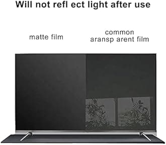 Anti Blue Light 43-55 Inch TV Screen Protector Film, Dust-proof and Scratch-proof Waterproof Oil Relieve Eye Strain, for Samsung, Hisense, Lcd, Led Etc / 46in1017x570mm