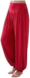ARJOSA Women's Yoga Harem Pants Flare Loose Baggy Wide Leg Lounge Pajama Bottoms