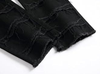 JUNBAOSS Men's Slim Fit Jeans Stretch Ripped Skinny Jeans for Men, Fashion Straight Leg Comfort Flex Waist Casual Pants