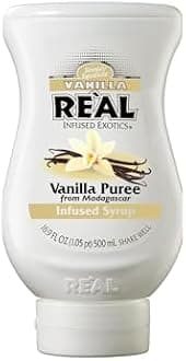 Re’al Syrup | Madagascar Vanilla Infused Syrup | Made with Real Vanilla | 500ml |Natural Ingredients| Cocktails, Baking, Smoothies, Coffee, Desserts, Coffee syrup, Hot Chocolate