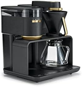 Melitta EPOS Pour Over Coffee Machine with Grinder: Unique Brewing System & Innovative Design, Black and Gold