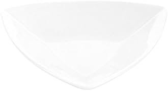 Restaurantware 4 Inch x 4 Inch Porcelain Appetizer Plates 10 Triangle Dipping Plates - Microwave-Safe Oven-Safe White Porcelain Sauce Dishes Chip-Resistant For Desserts Condiments Snacks