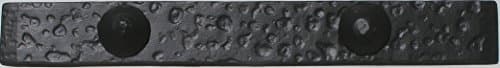 Agave Ironworks ST013-01 Distressed Dummy Hinge Strap, 24", Flat Black Finish