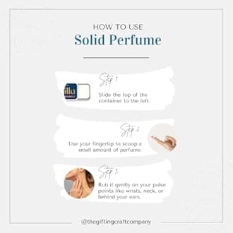 THE GIFTING CRAFT CO.™ Rose Solid Perfume | Date Ready Pocket Size Body Fragrance for Men & Women - 10g