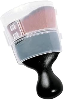 AOCISKA Car Interior Detailing Brush,Soft Bristle Cleaning Brush Car Detailing Brush Dusting Brush,Car Interior Cleaning Tool,Auto Detail Brush Car Dash Duster Brush (Black&Brown with Cap)