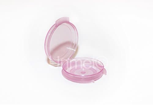 100 Pink 1/20 (0.05 oz) Small Mini Transparent Plastic Sample/Tester Containers - Can Be Used for Younique Makeup, Jewelry, Coins, and Much More! Made in The USA