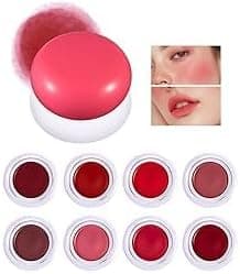 Blurry Pudding Pot for Lip&Cheek | Buildable Lightweight, Multi-Use Soft Matte Finish Makeup Blush | Natural Glow High Pigment Lipstick Blush Lasting Lip Tint (#02)