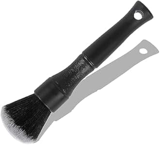 Ziciner Car Detailing Brush, Ultra Soft Car Detail Brush Kit for Elegant Surfaces, Auto Scratch-Free Cleaner Kit for Car Interior & Exterior, Wheels, Dashboard, Engine Bay (Short Handle)