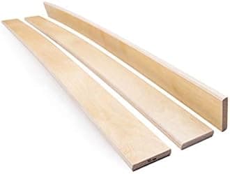 Pack of 10 Slats Birch Wood Sprung Bed Base Replacement Single Double 5 cm wide 845 mm Long