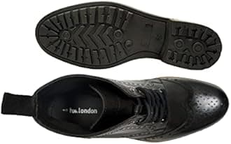 hx london Leather Brogue Boot (Lace-up)