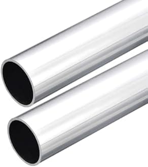 DMiotech 2Pack (32mm OD x 29mm ID) 6063 Aluminum Round Tube 300mm Length Industry Metal Tubing for Machinery Frame Construction DIY Projects
