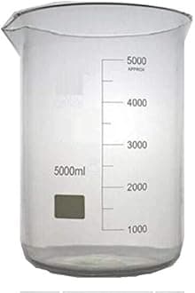 Boro 3.3 Glass Graduated Measuring Beaker for Lab or Kitchen (5000ml)