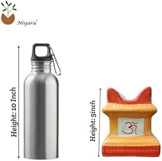 Niyara Small Tulsi Ceramic Pot Small for Indoor, Outdoor,Home Office,Pooja Plants Gamla etc (Multicolor, Size-4.5 X 5 inch)