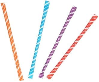 Candy Straws, 2.75 Ounce Bags (Pack of 3), Sour Filled Candy Straw 4 Flavors, Silly Stix, The Hampton Candy Company