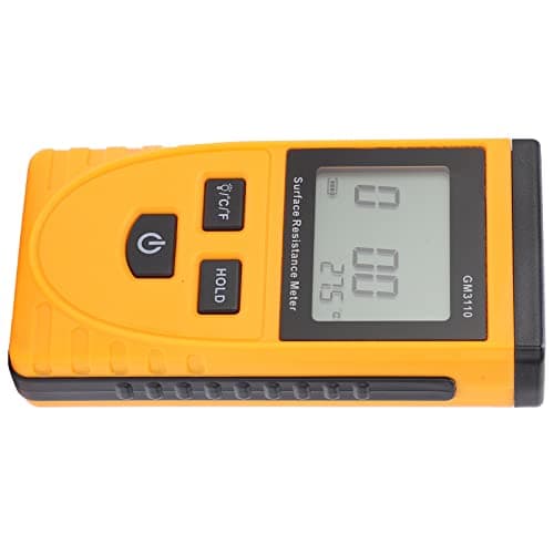 Resistance Meter,GM3110 Surface Resistance Meter High Accuracy Digital Display Anti‑Static High‑Definition Backlight Resistance Tester