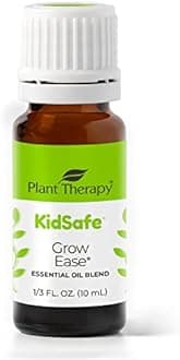 Plant Therapy KidSafe Grow Ease Synergy Essential Oil Blend. 100% Pure, Undiluted, Therapeutic Grade. Blend of: Juniper Berry, Rosalina, Spruce, Turmeric and Blue Tansy. 10 ml (1/3 oz)