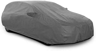 4-D Grey Series 100% Waterproof Car Cover for Toyota Fortuner with Mirror Pockets| 4 Layers UV Protection, All-Weather, Custom Fit | Indoor Outdoor Dust-Proof Breathable Cover