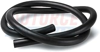 Universal Fuel Pipe LINE Rubber Reinforced for Fuel Hose Engine UNLEADED Petrol Diesel Oil (5.0MM X 10.0MM, 0.5 Meter)