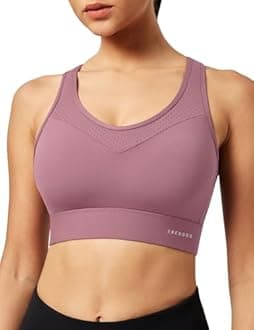 Ewedoos Sports Bras for Women High Support High Impact Sports Bras for Women Large Bust Push up Racerback Workout Running Bra