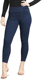 EX Marks and Spencer Womens Denim Jeggings Ladies High Waisted Stretch Leggings EX M&S